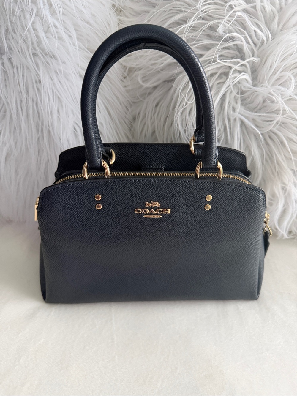 Coach Lillie Carryall Navy
Leather